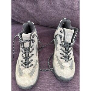 Lands end Womens Hiking Boots Shoes 8 Gray Black Ankle Lace up Gorpcore Utility